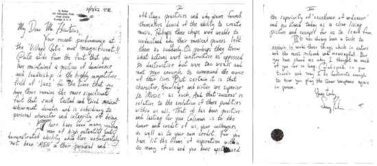 carta de Sonny Rollins a Coleman Hawkins - 550px