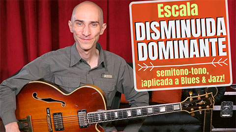 JAZZEAR el BLUES con escala DISMINUIDA DOMINANTE (semitono-tono)