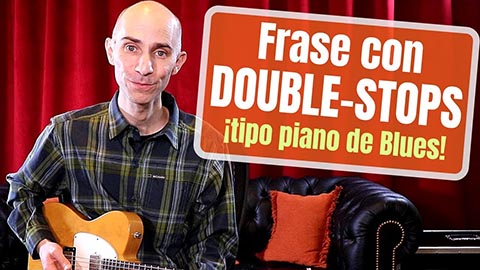 ¡Frase con double-stops tipo piano de blues! | Pedro Bellora