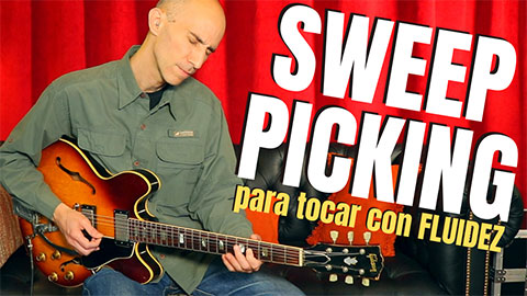 SWEEP PICKING para FLUIDEZ en vez de para velocidad - barridos tipo Jim Hall o Bill Frisell